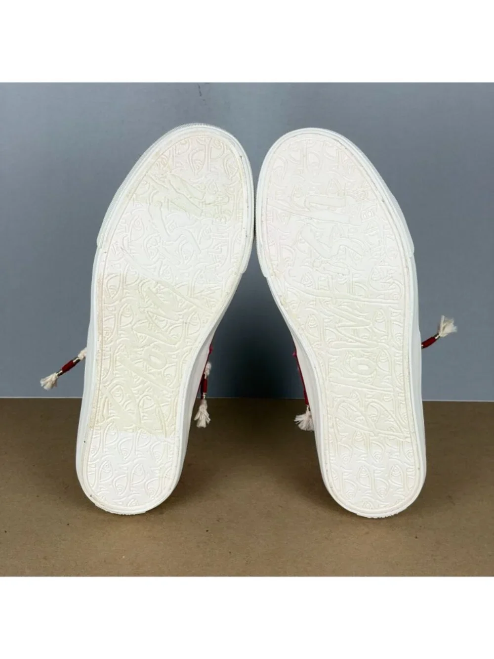 Blowfish Malibu Martina Canvas Sneakers Womens 8.5 Red White Lace Up Casual